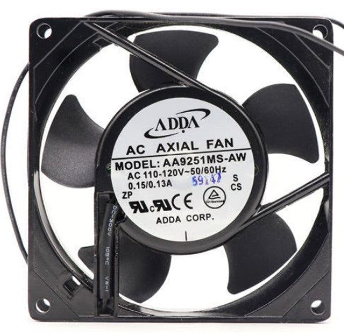 ADDA AA9251MS-AW 110/120V 0.15/0.13A 2wires cooling fan ADDA AA9251MS-AW 110/120V 0.15/0.13A 2wires cooling fan